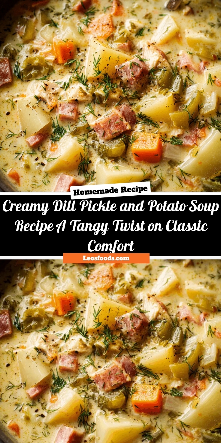 Creamy Dill Pickle and Potato Soup Recipe: A Tangy Twist on Classic Comfort