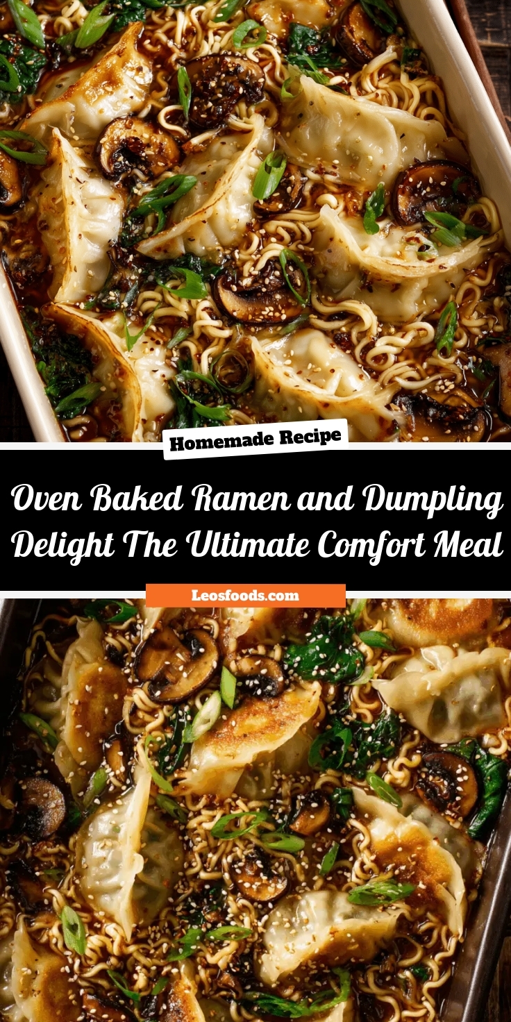 Oven-Baked Ramen and Dumpling Delight: The Ultimate Comfort Meal