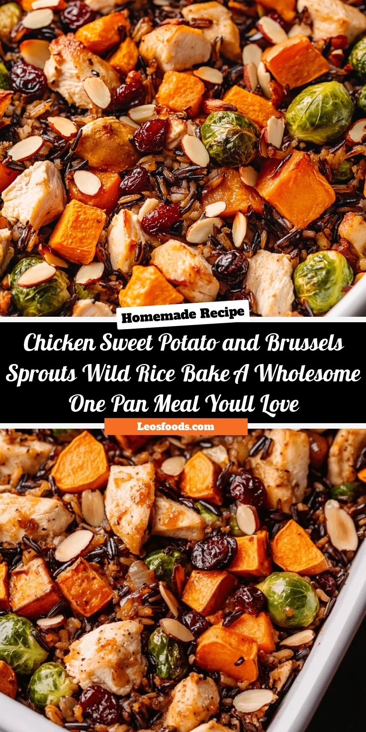Chicken, Sweet Potato, and Brussels Sprouts Wild Rice Bake: A Wholesome One-Pan Meal You’ll Love