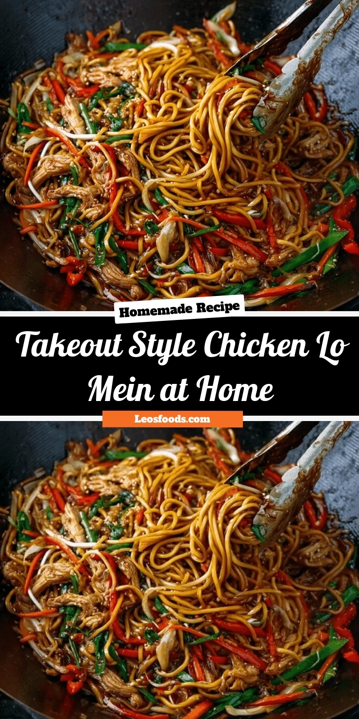 🥢 Takeout-Style Chicken Lo Mein at Home 🍜