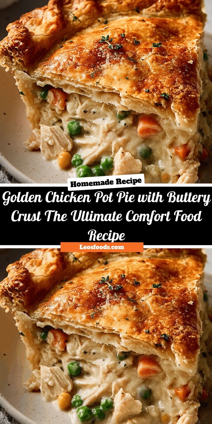 Golden Chicken Pot Pie with Buttery Crust – The Ultimate Comfort Food Recipe