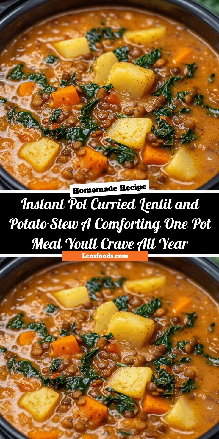 Instant Pot Curried Lentil and Potato Stew – A Comforting One-Pot Meal You’ll Crave All Year