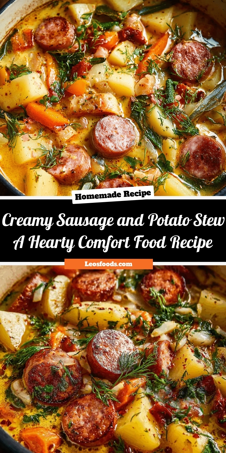 Creamy Sausage and Potato Stew – A Hearty Comfort Food Recipe