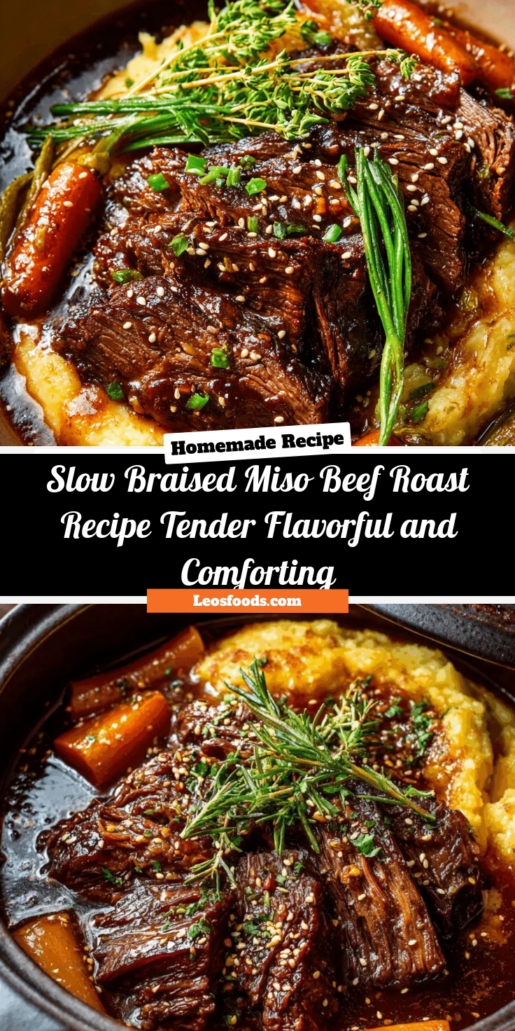Slow-Braised Miso Beef Roast Recipe – Tender, Flavorful, and Comforting