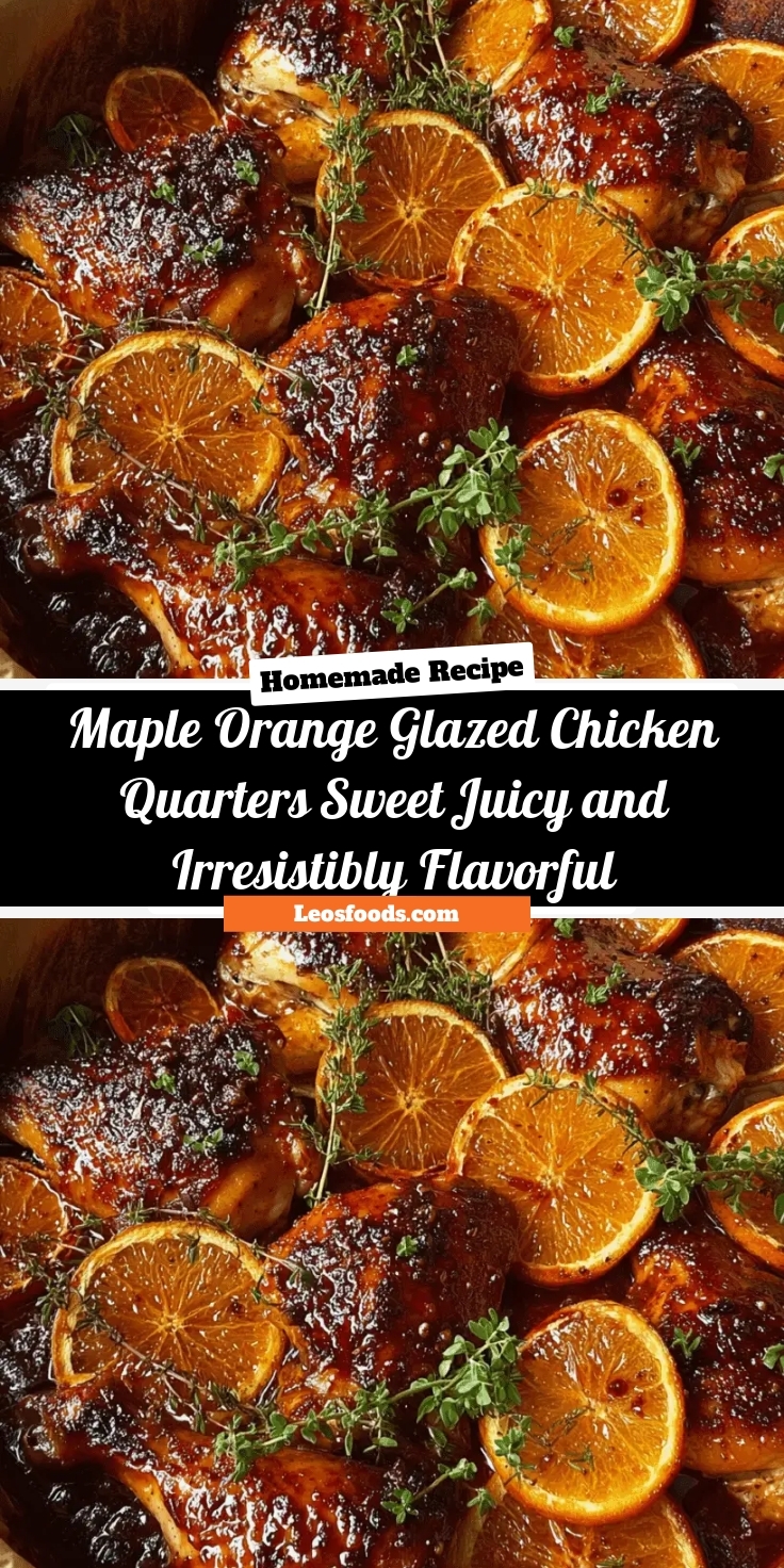 Maple Orange Glazed Chicken Quarters: Sweet, Juicy, and Irresistibly Flavorful