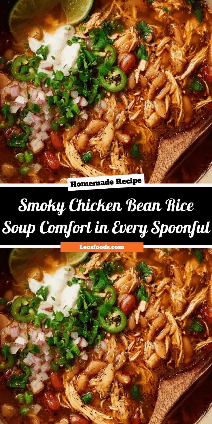 Smoky Chicken, Bean & Rice Soup – Comfort in Every Spoonful