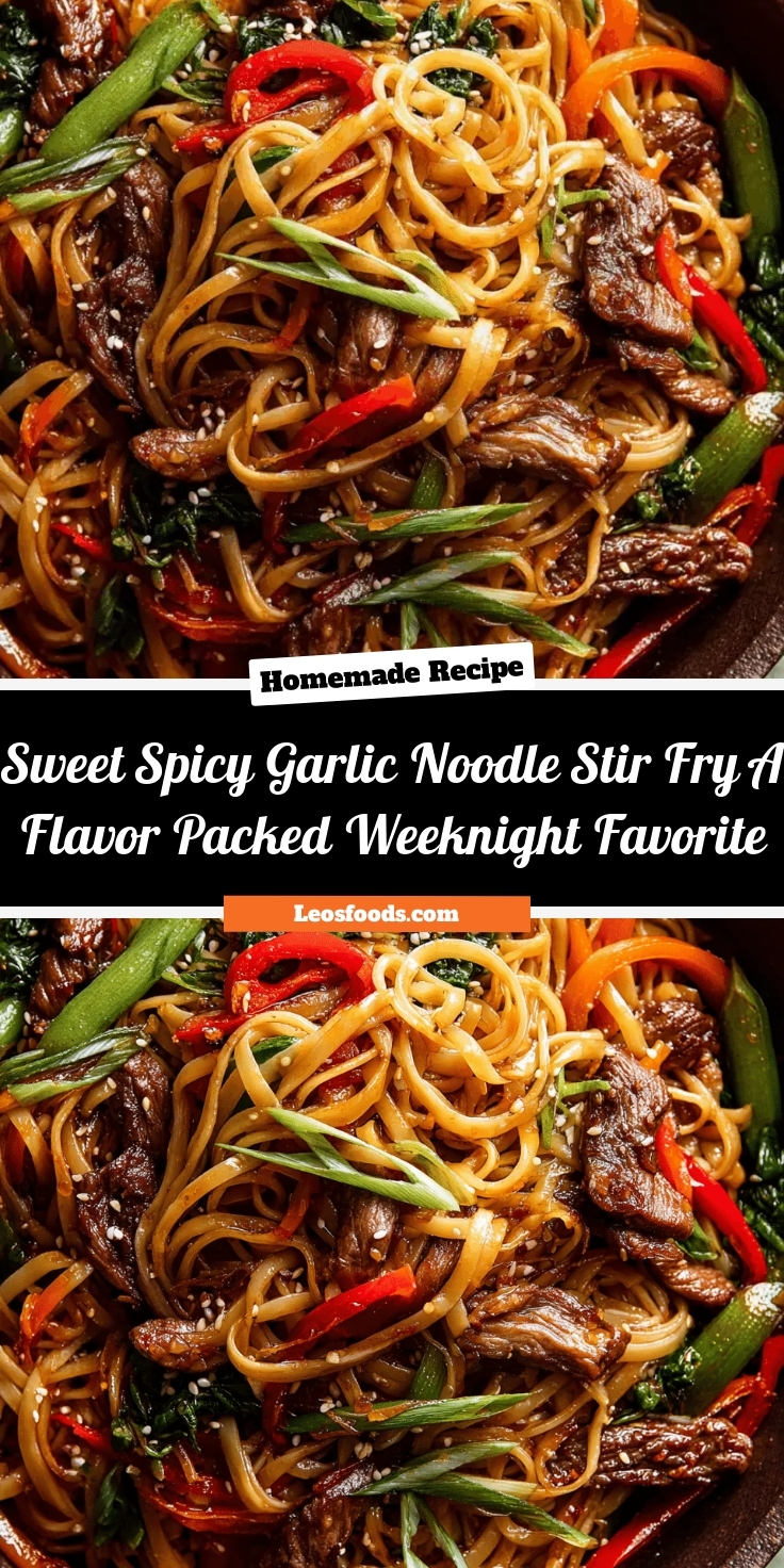 Sweet & Spicy Garlic Noodle Stir-Fry: A Flavor-Packed Weeknight Favorite