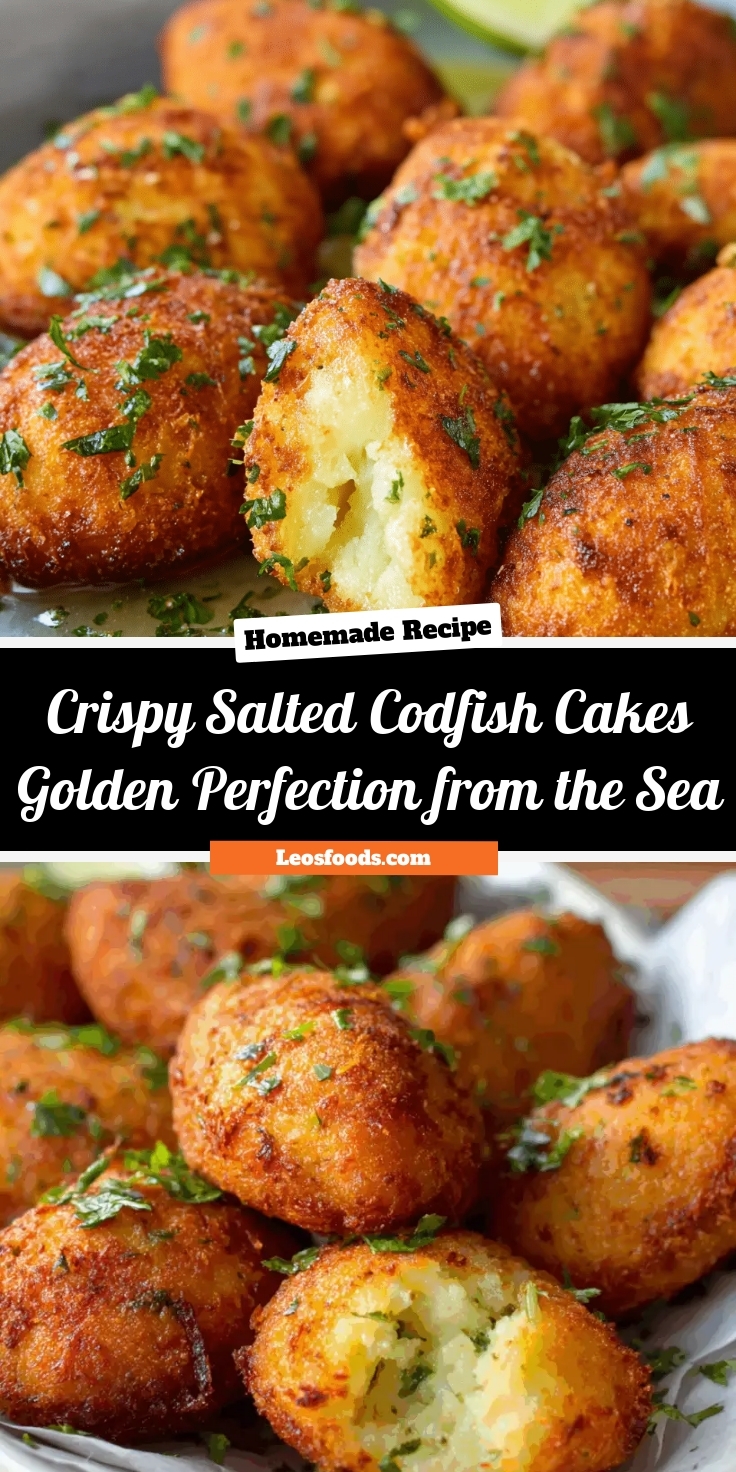 🐟 Crispy Salted Codfish Cakes – Golden Perfection from the Sea