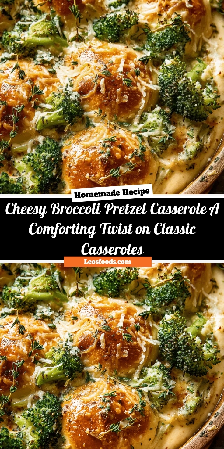 Cheesy Broccoli Pretzel Casserole: A Comforting Twist on Classic Casseroles
