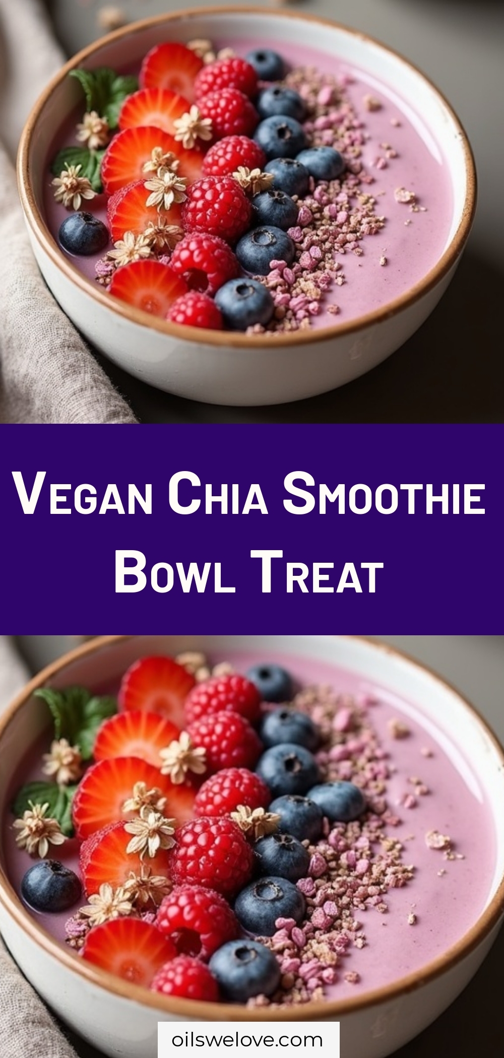Vegan Chia Smoothie Bowl Treat