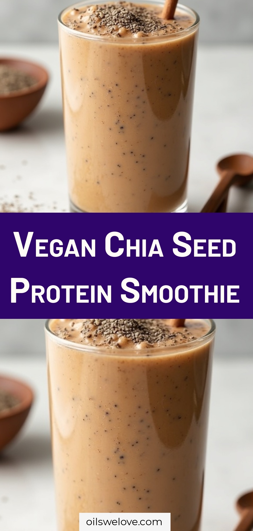 Vegan Chia Seed Protein Smoothie