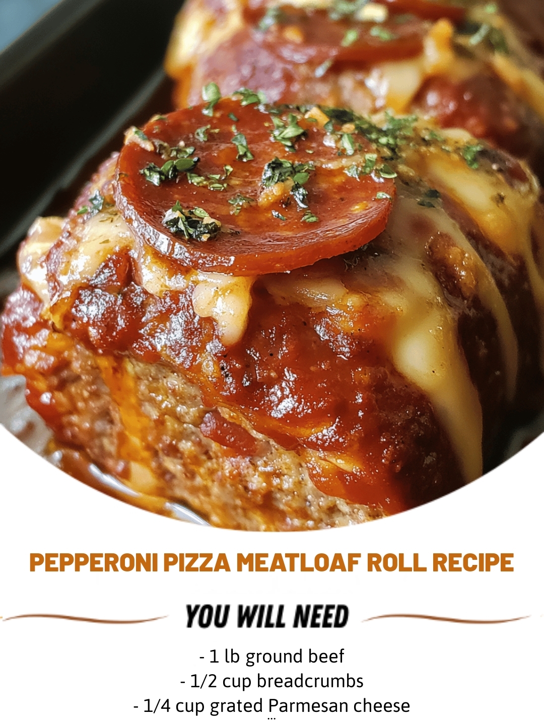 Pepperoni Pizza Meatloaf Roll Recipe