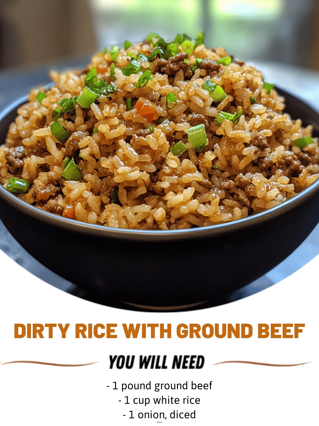 Dirty Rice with Ground Beef