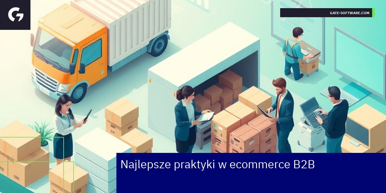 Ilustracja strategii i narzędzi ecommerce B2B