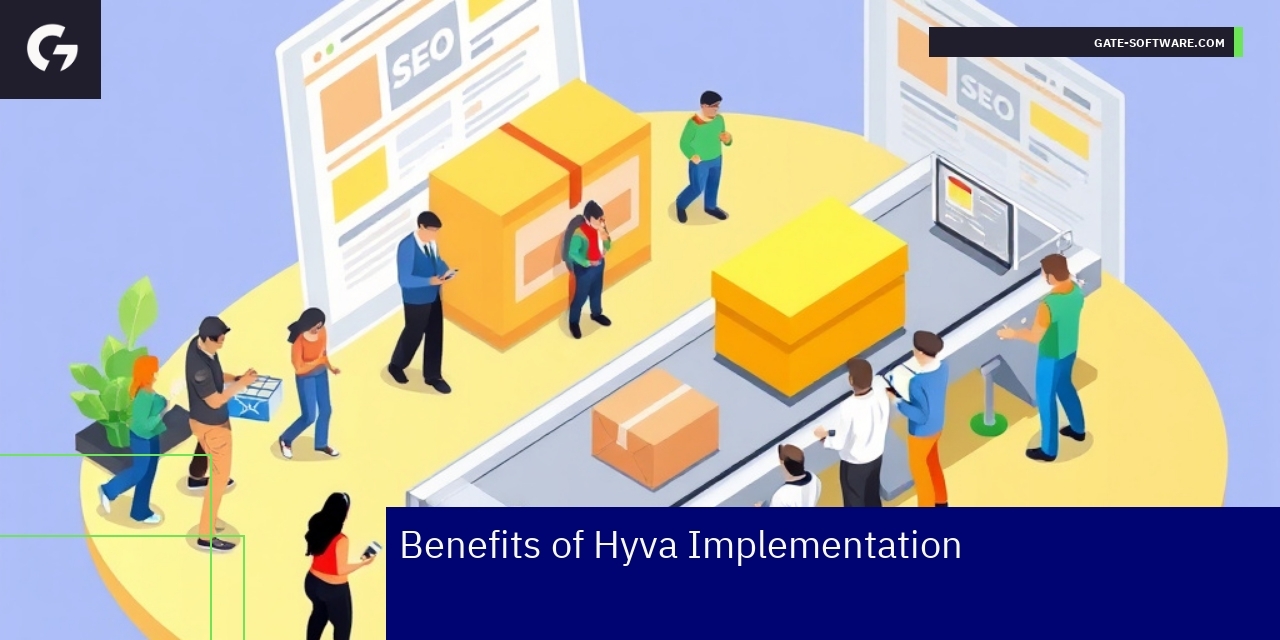 Graph showing Hyva improved performance and SEO benefits