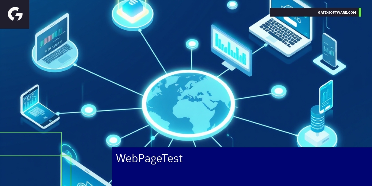 Dashboard showing web performance metrics and test locations