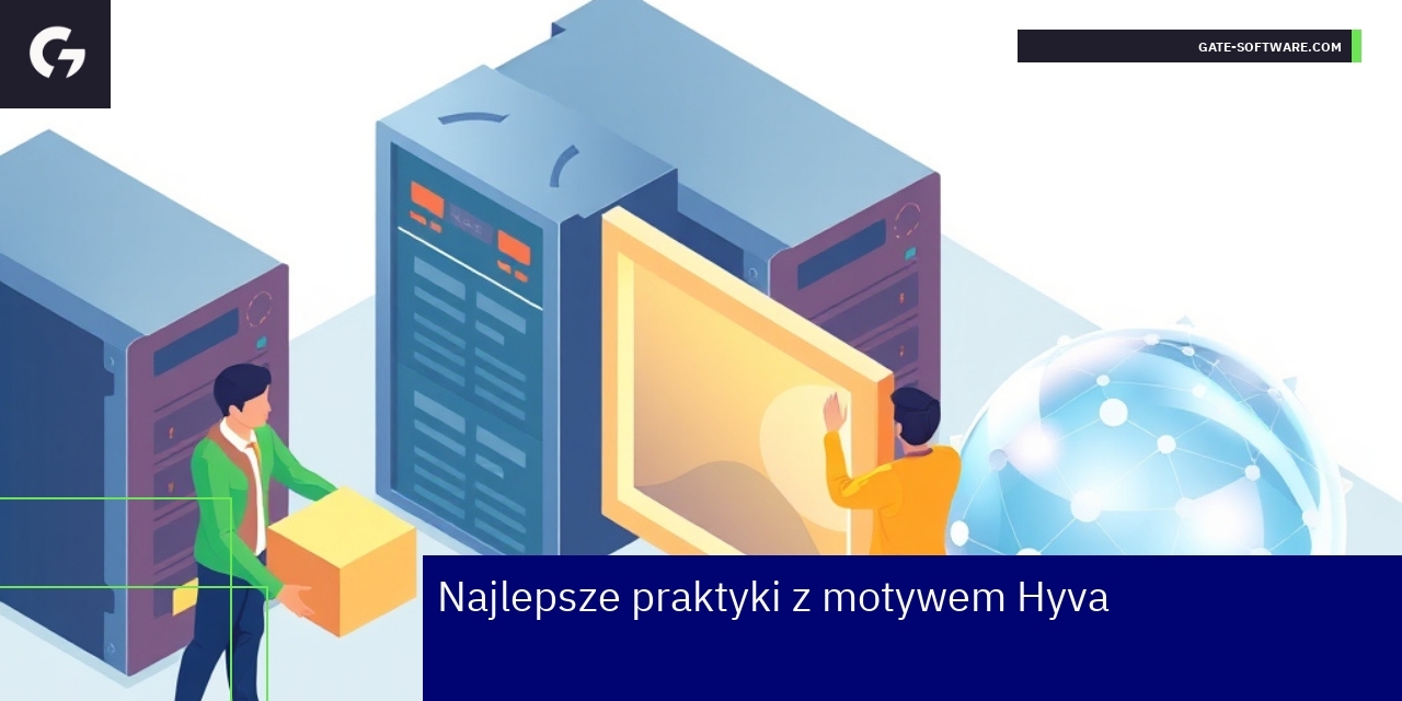 Grafika ilustrująca optymalizację motywu Hyva dla Magento