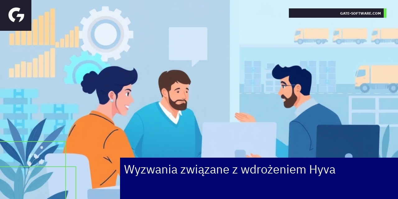 grafika przedstawiająca wyzwania techniczne i szkolenia zespołu