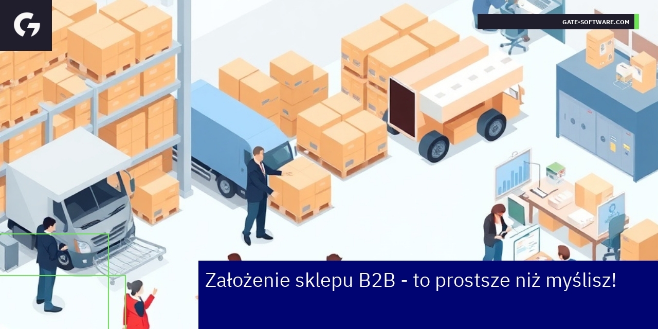 Schemat platformy B2B z funkcjami i automatyzacją