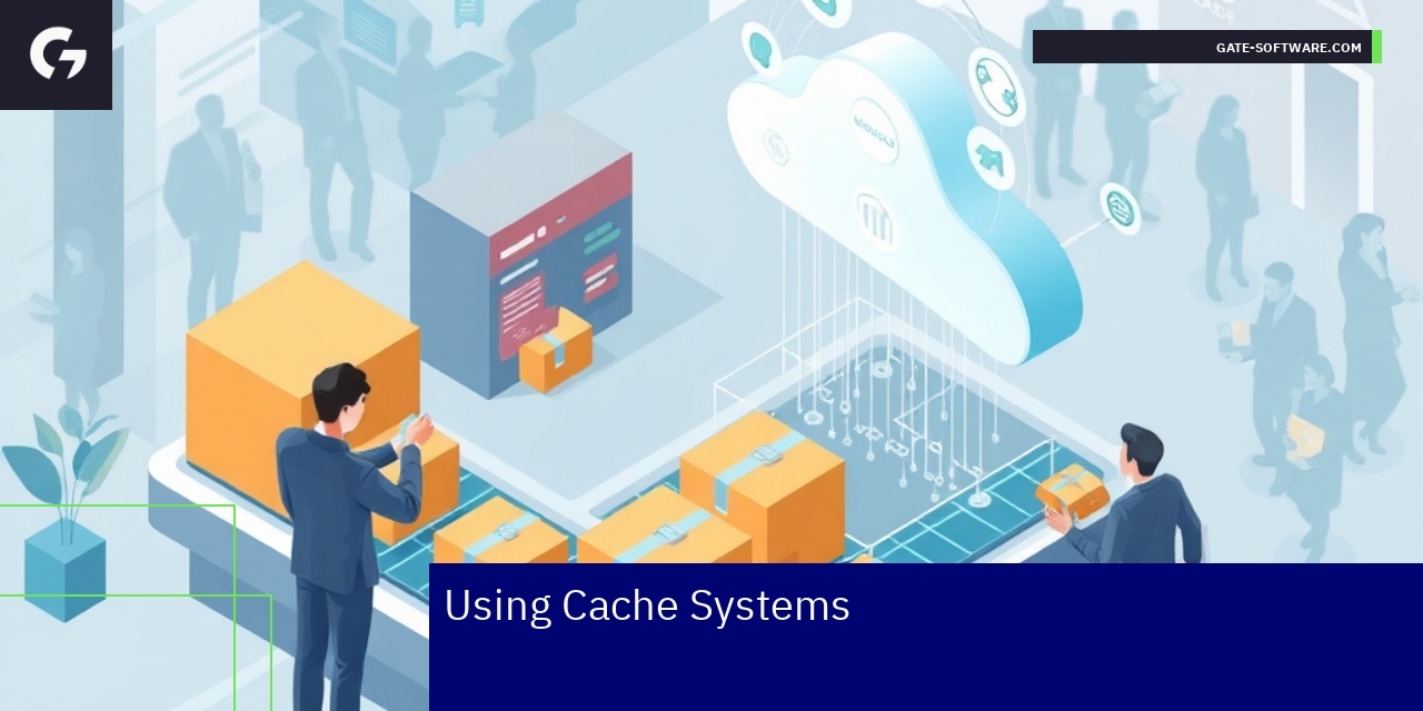 Diagram showing Magento caching system flow