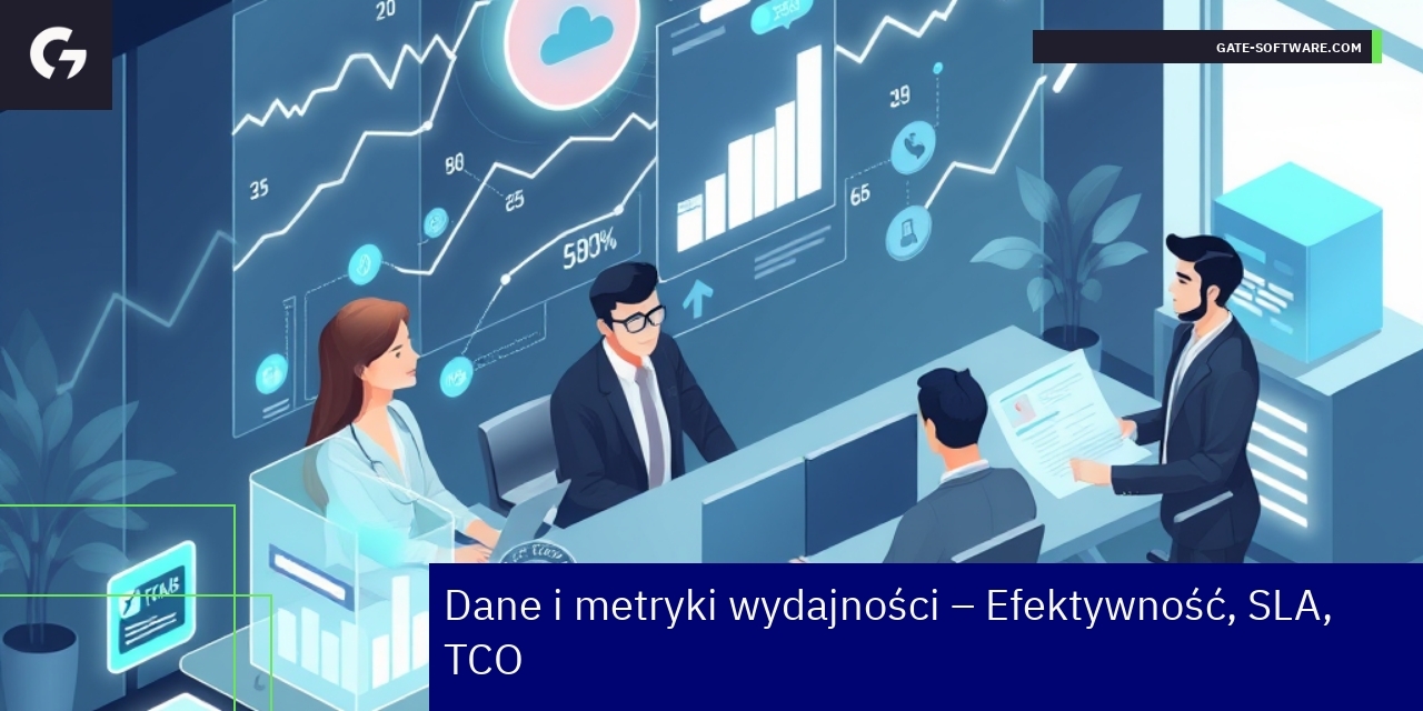 Wykresy i dane efektywności projektów B2B