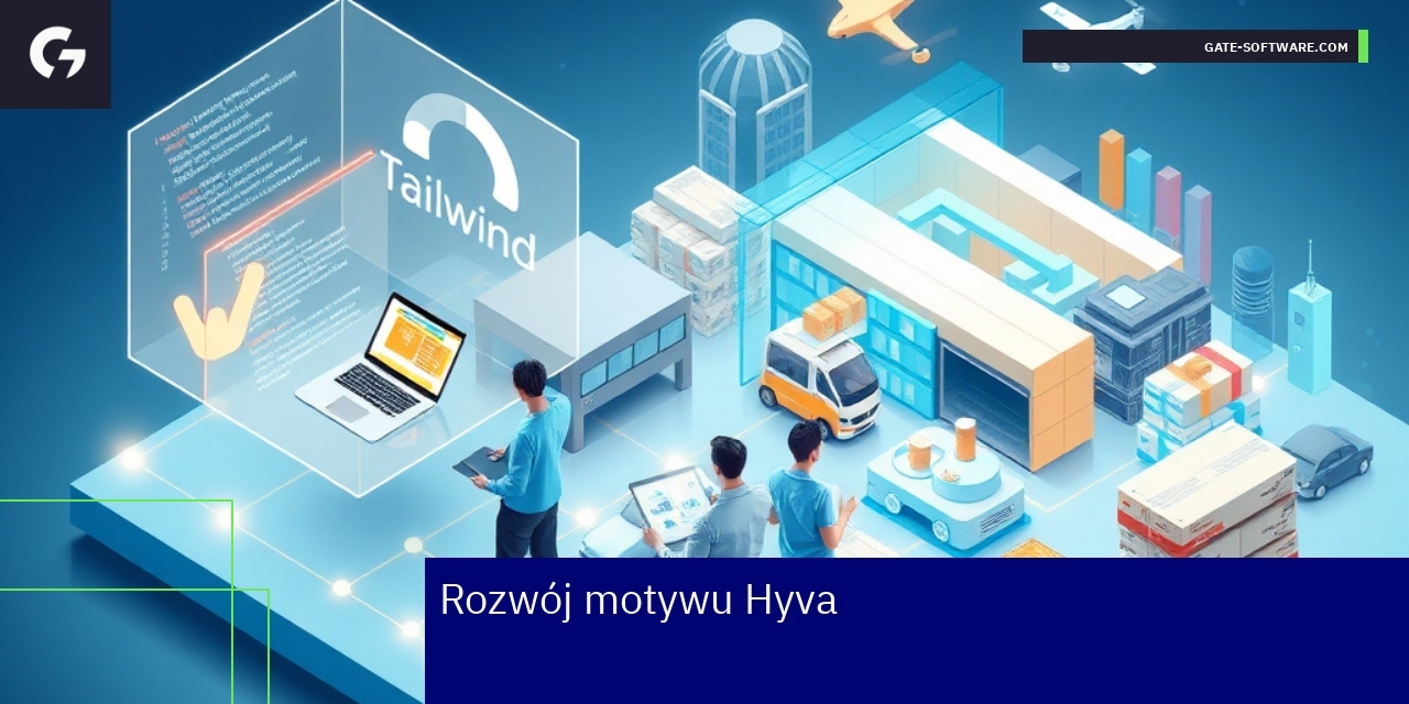 Rozwój motywu Hyva w Magento Schemat rozwoju motywu Hyva i technologii