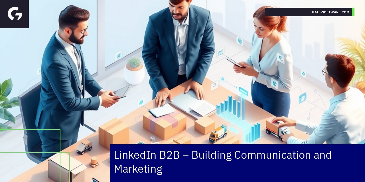 LinkedIn and B2B marketplaces marketing strategy graphic