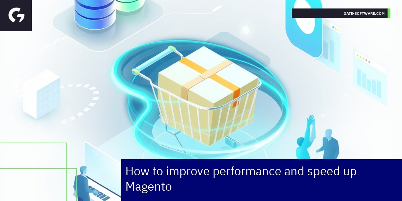 Magento store speed and performance improvement graphics