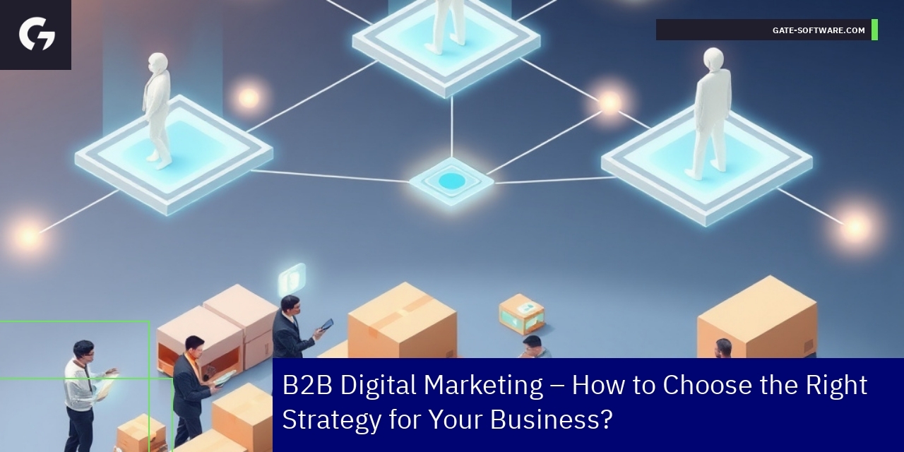 Business digital marketing strategy illustration