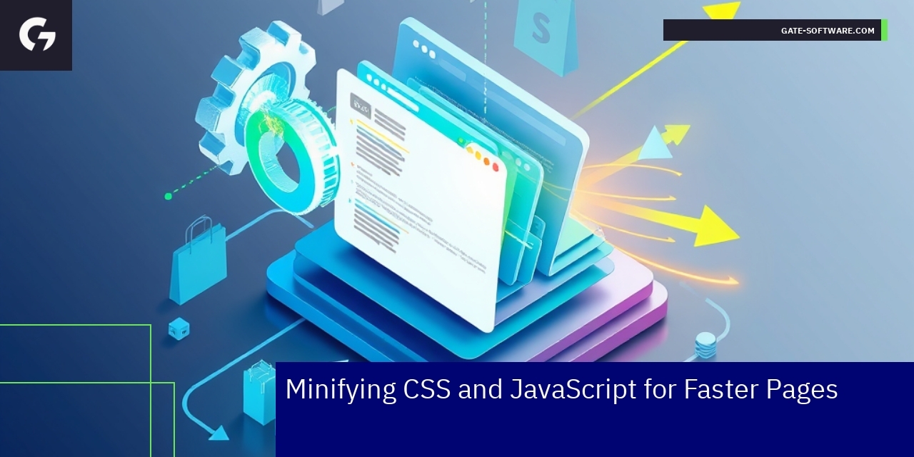 Code editor showing CSS and JavaScript minification