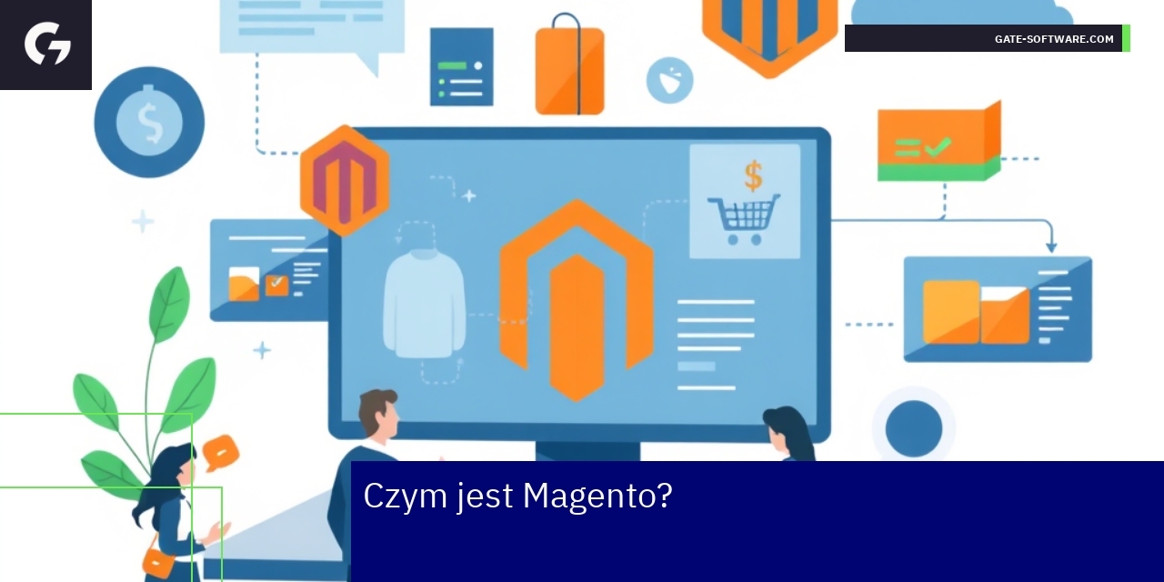 Zalety platformy Magento dla e-commerce Diagram przedstawiający funkcje Magento
