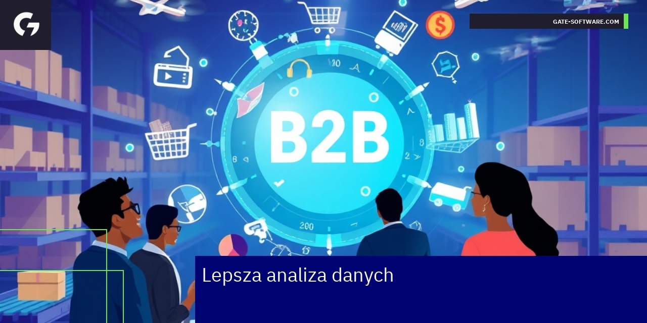 Analiza danych w e-commerce B2B Wykresy i dane analityczne e-commerce B2B