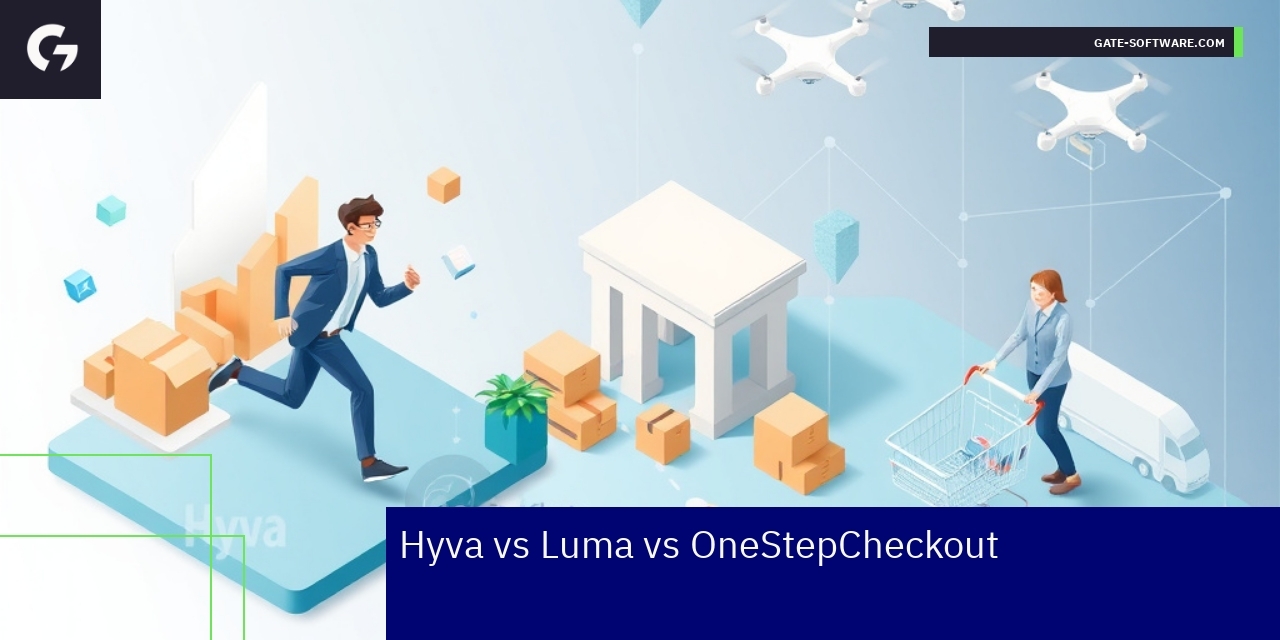 Porównanie Hyva, Luma i OneStepCheckout w Magento Porównanie trzech motywów i rozszerzeń Magento