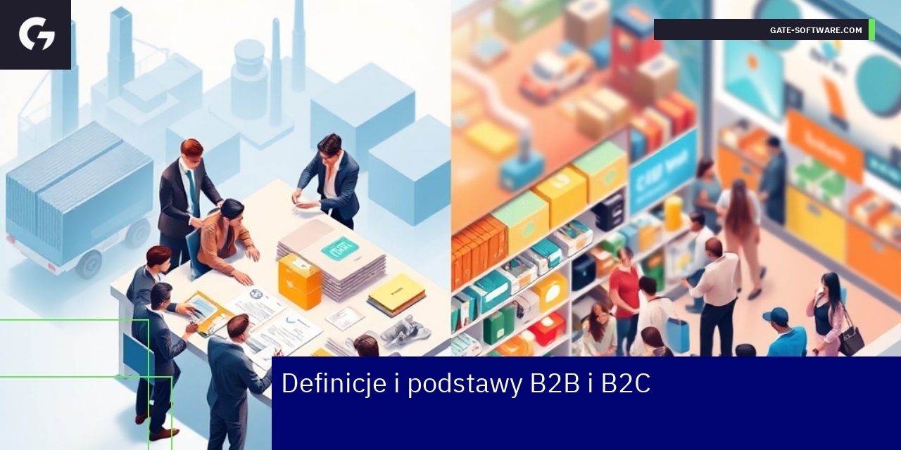 Schemat porównujący B2B i B2C w biznesie