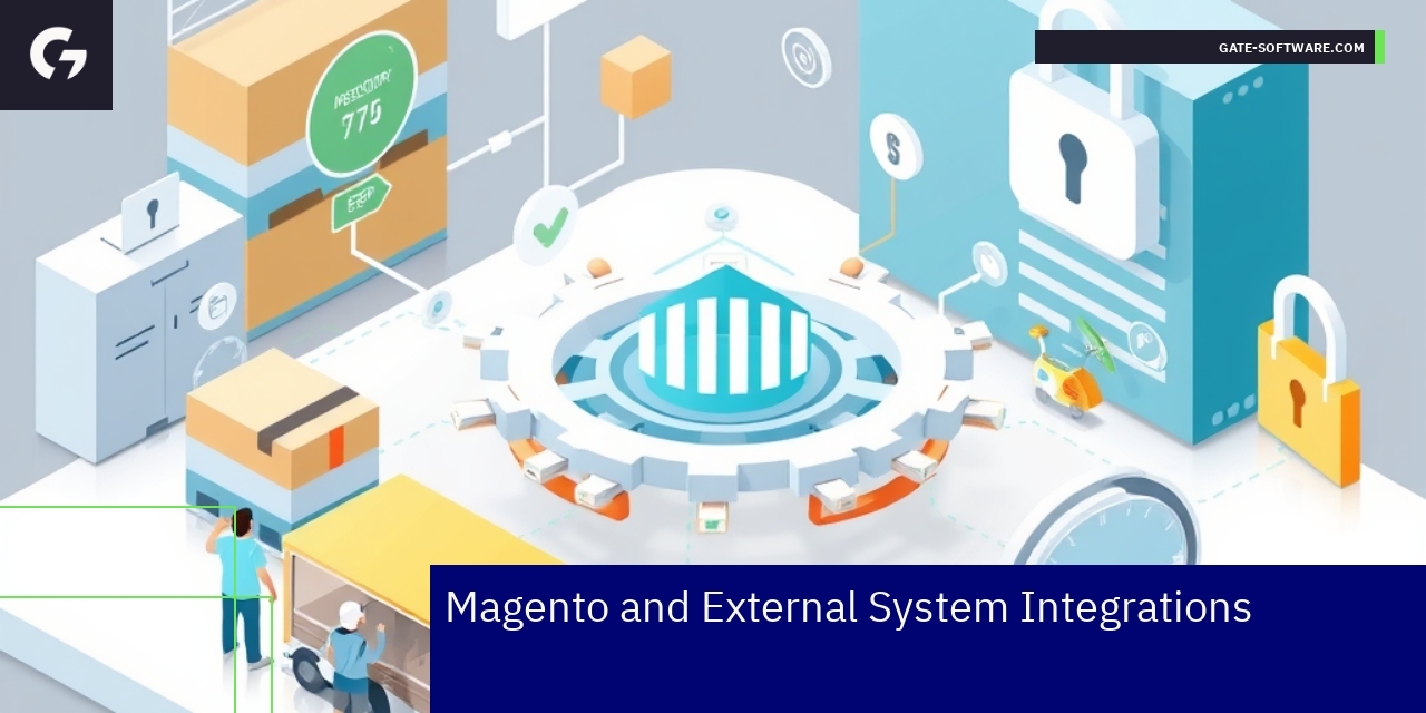 Magento External System Integrations Overview Diagram showing Magento ERP, CRM, and Payment integrations