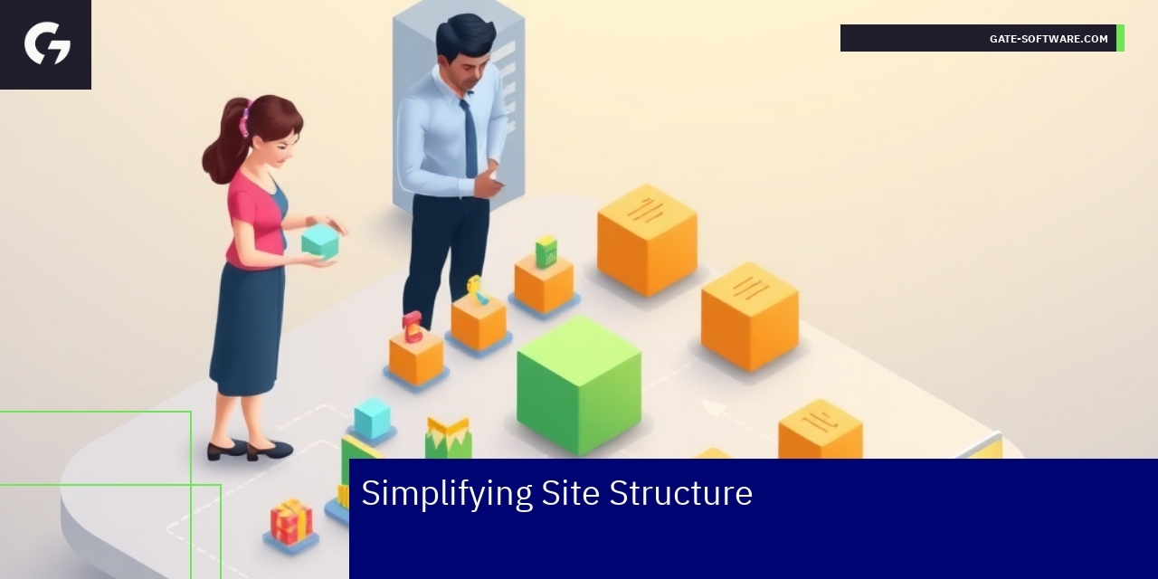 Diagram showing simplified e-commerce website architecture