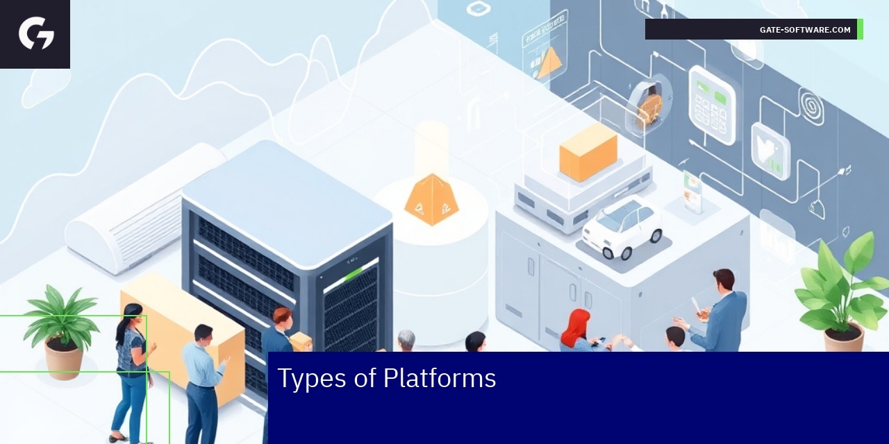 Choosing the Right B2B Ecommerce Platform Business platforms connected with B2B ecommerce icons