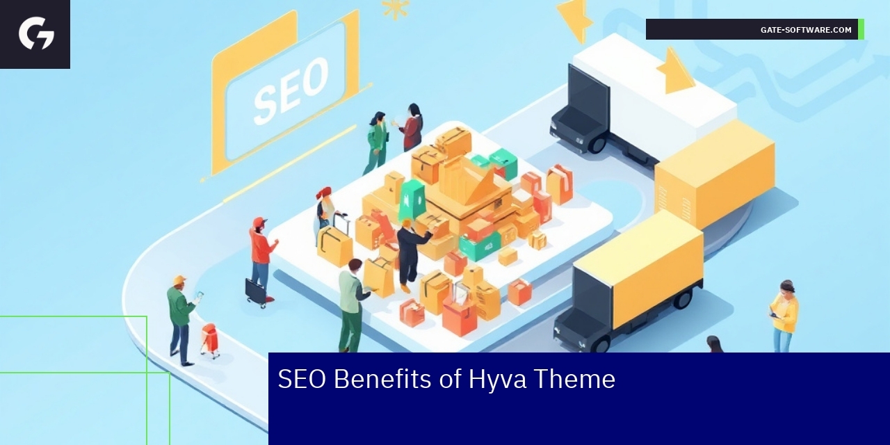 Diagram showing SEO benefits of Hyva theme
