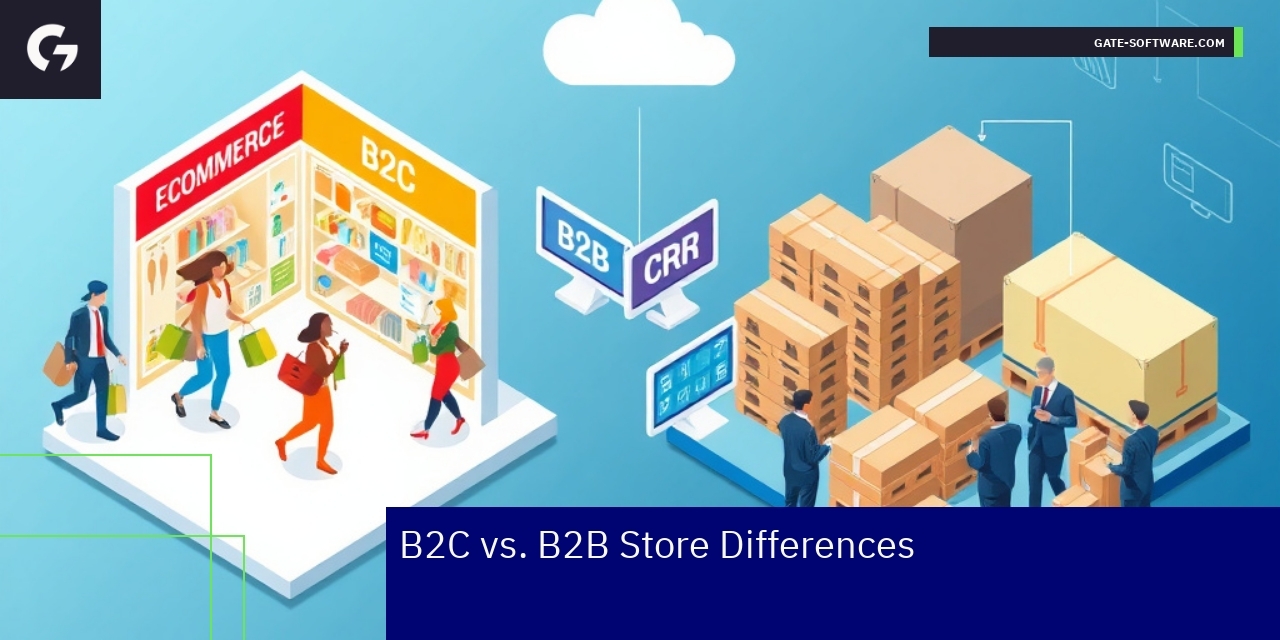 Comparison of B2C and B2B store operations
