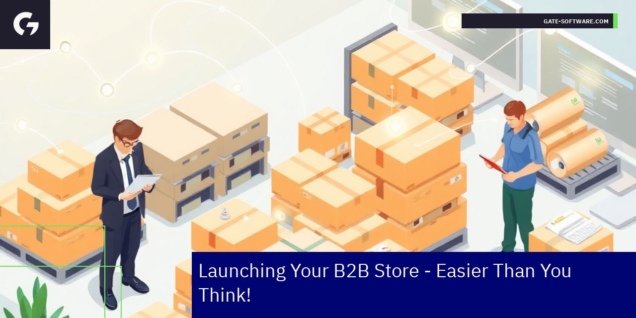 Business people working on ecommerce platform interface