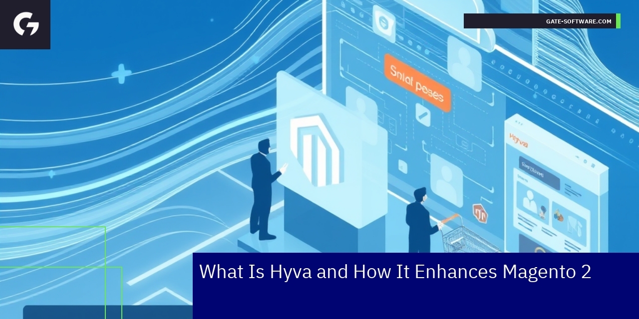 Diagram showing Hyva theme improving Magento 2 loading