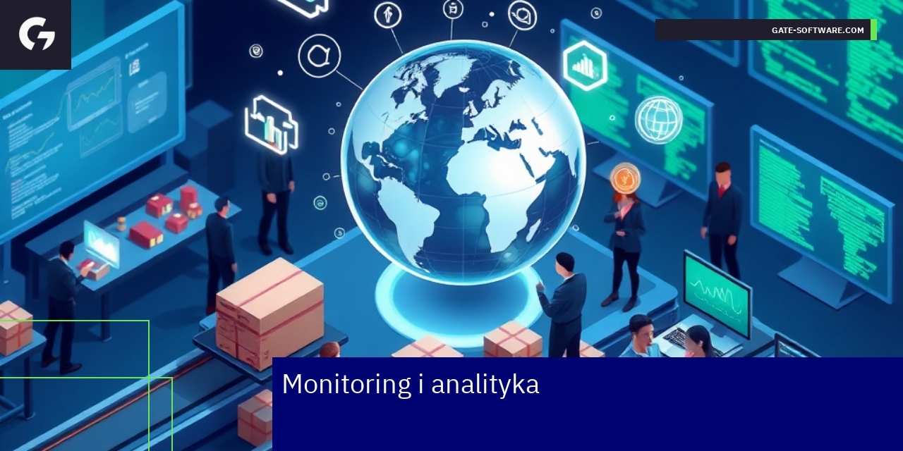 Wykresy i dane na ekranie komputera