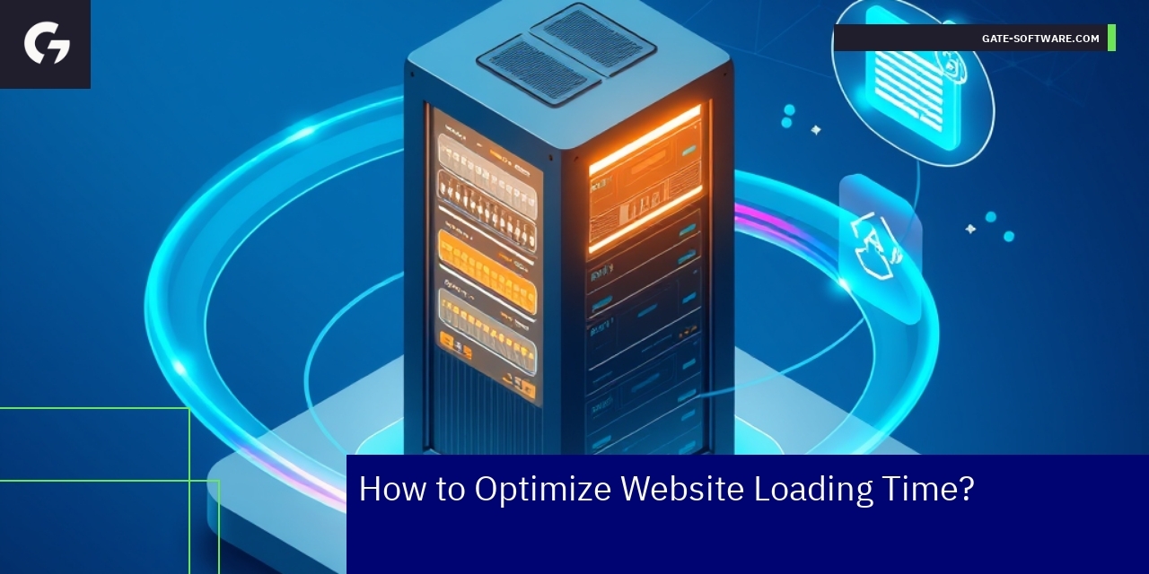 Graphic showing website speed optimization steps