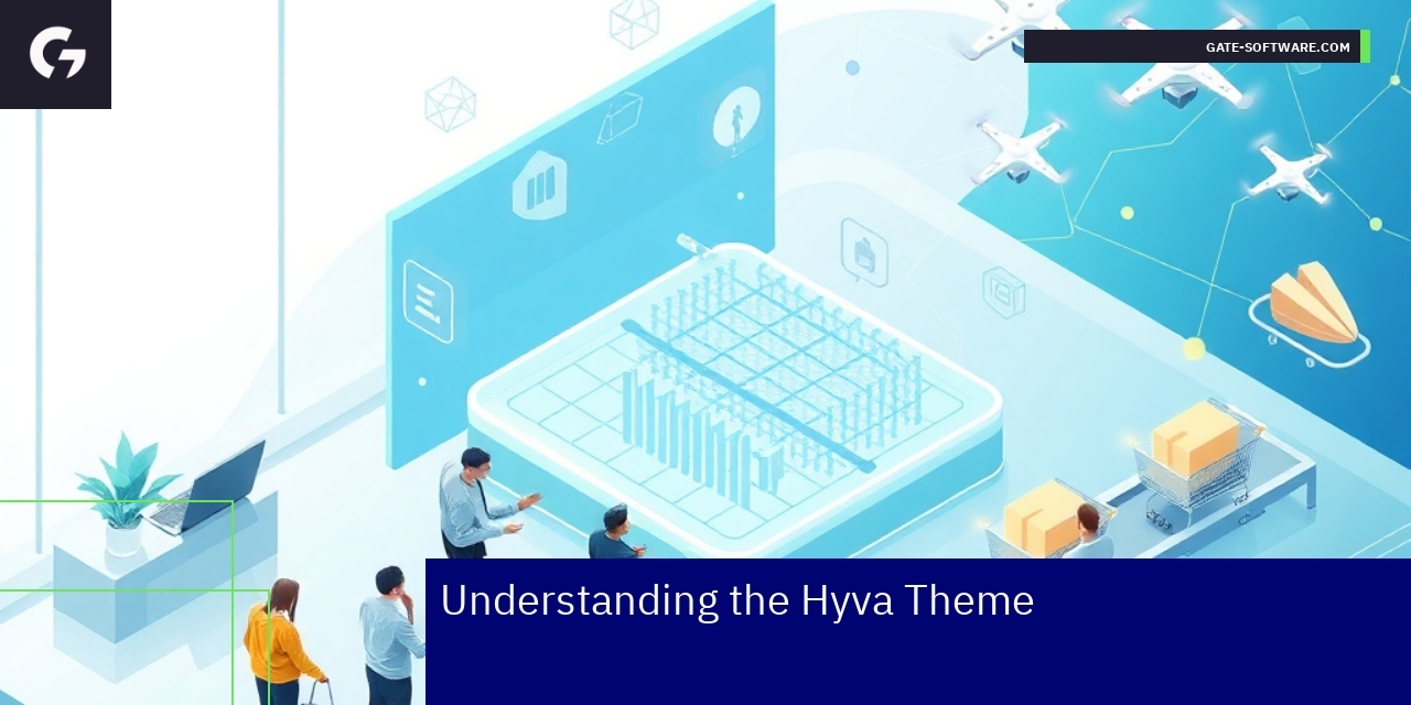 Diagram showing Hyva theme advantages and improvements