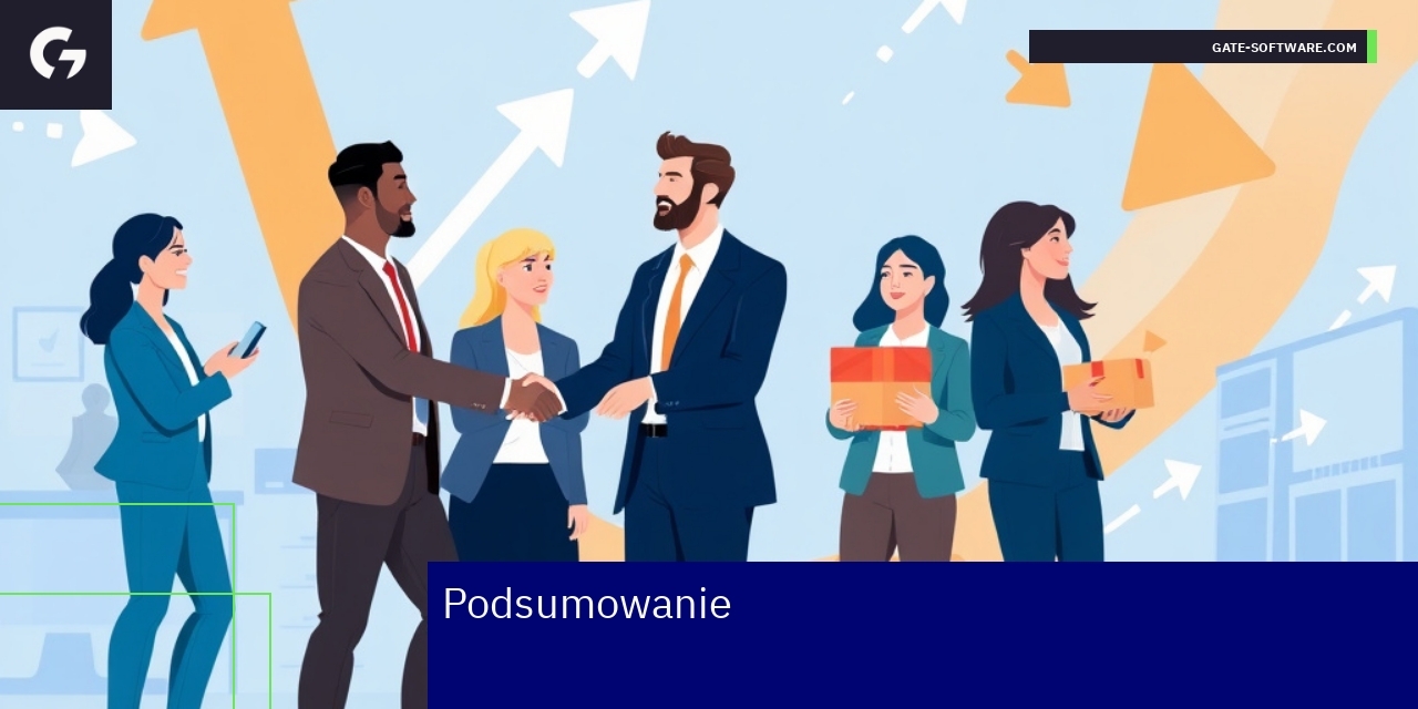 Wykresy i ikony związane z e-commerce i technologią