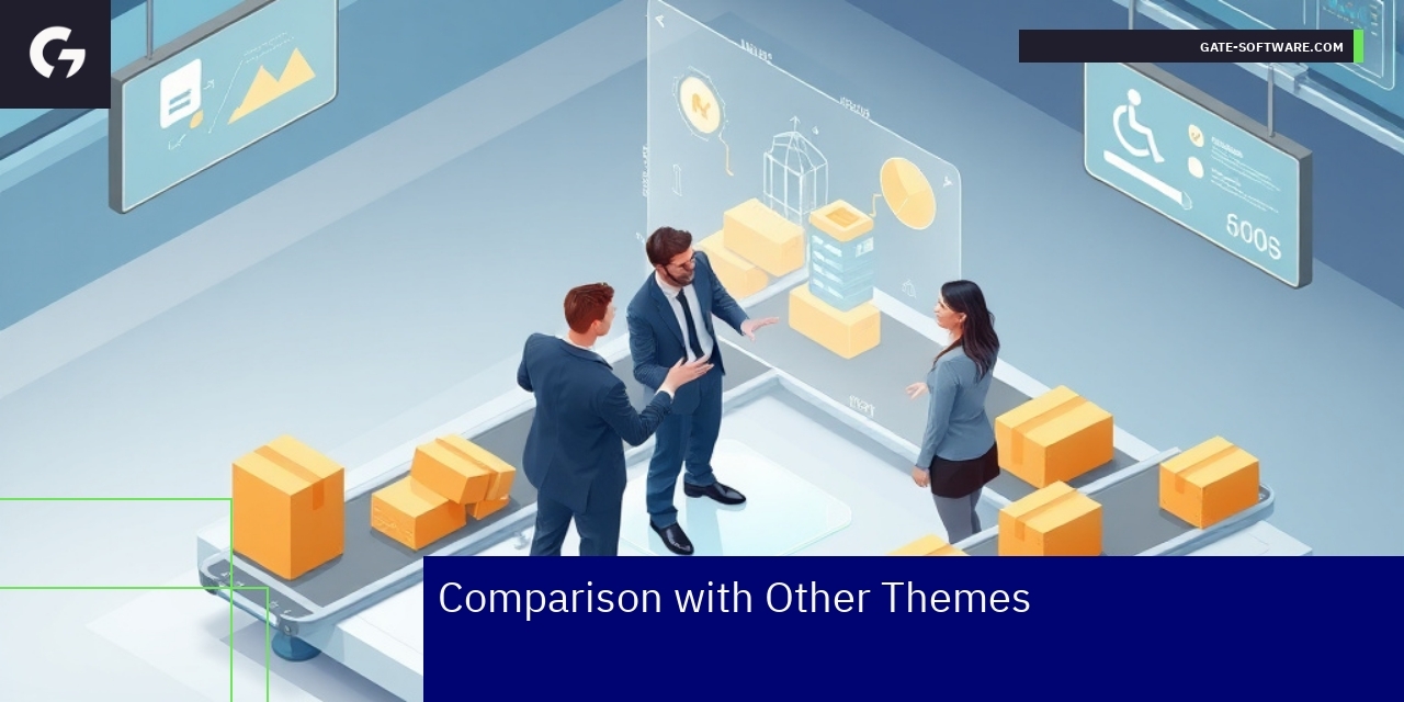 Graph comparing Magento theme performance and usability