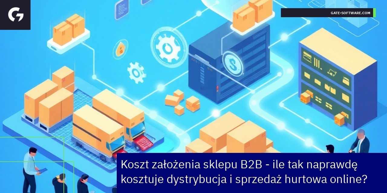 grafika pokazująca sklep B2B i wsparcie klienta
