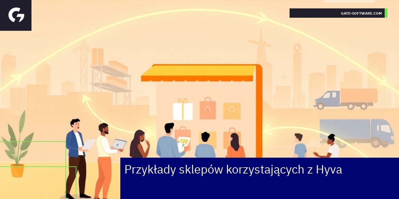 Schemat zalet i wdrożeń hyva theme w sklepach Magento