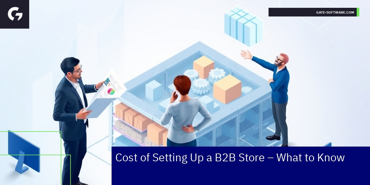 Diagram of B2B eCommerce store architecture