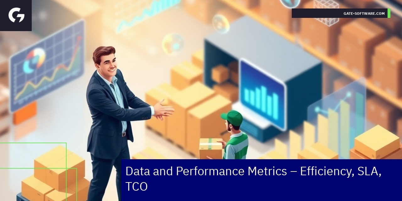 Data charts showing B2B performance metrics